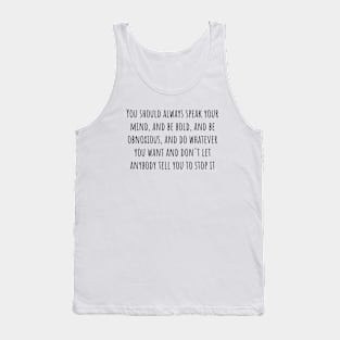 Be Bold Tank Top